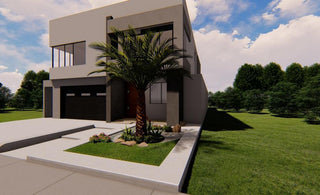 Modern Front And Backyard Design Done In Parkland, FL. (Zen Design)
