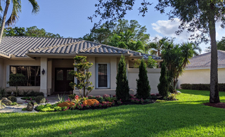 Front Yard Landscaping Done For This Parkland Home To Add Curb Appeal