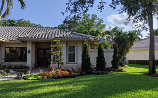 Front Yard Landscaping Done For This Parkland Home To Add Curb Appeal
