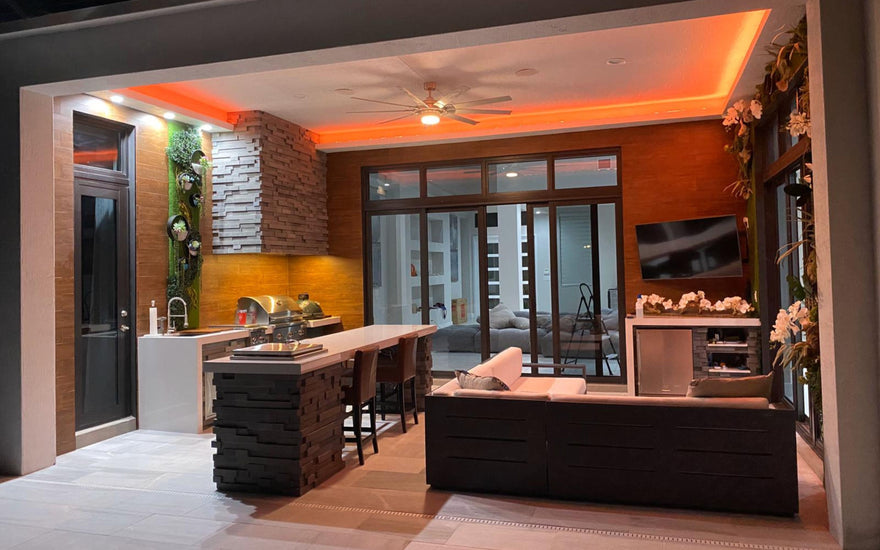 Stunning Outdoor Kitchen & Vertical Garden Installed In Parkland