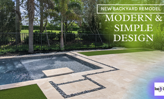 New Modern And Simple Backyard Remodeling Done In Parkland, FL.