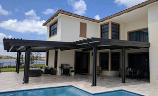 Complete Backyard Installation In Heron Bay (Parkland). Pavers, Pool, Pergola And Outdoor Seating.