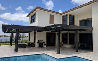 Complete Backyard Installation In Heron Bay (Parkland). Pavers, Pool, Pergola And Outdoor Seating.